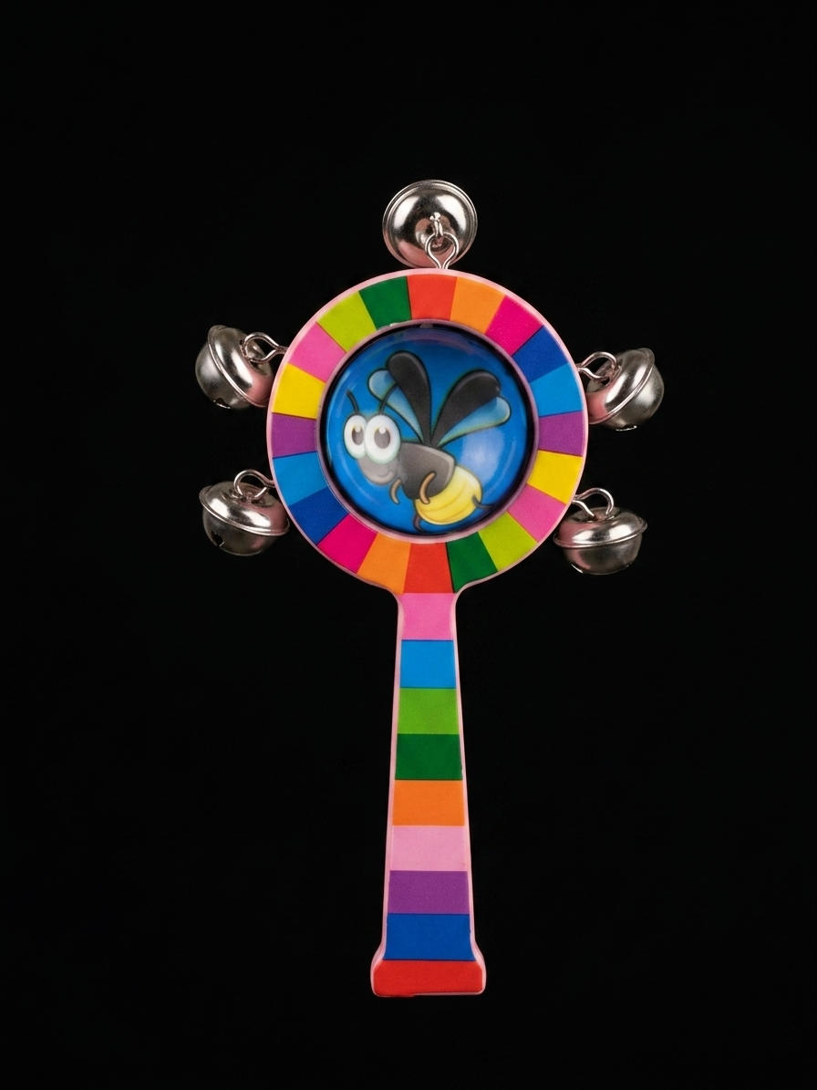 Chocalho Infantil Colorido com Guizos