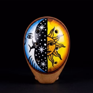 Ocarina de cerâmica Lua & Sol